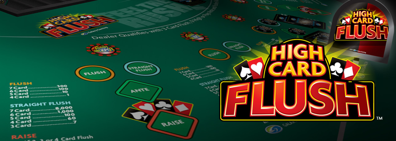 high card flush table game odds