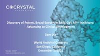 Discovery of Potent, Broad-Spectrum SARS-CoV Mpro Inhibitors: Advancing to Clinical Development Discovery of Potent, Broad-Spectrum SARS-CoV Mpro Inhibitors: Advancing to Clinical Development