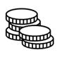 Coins outline